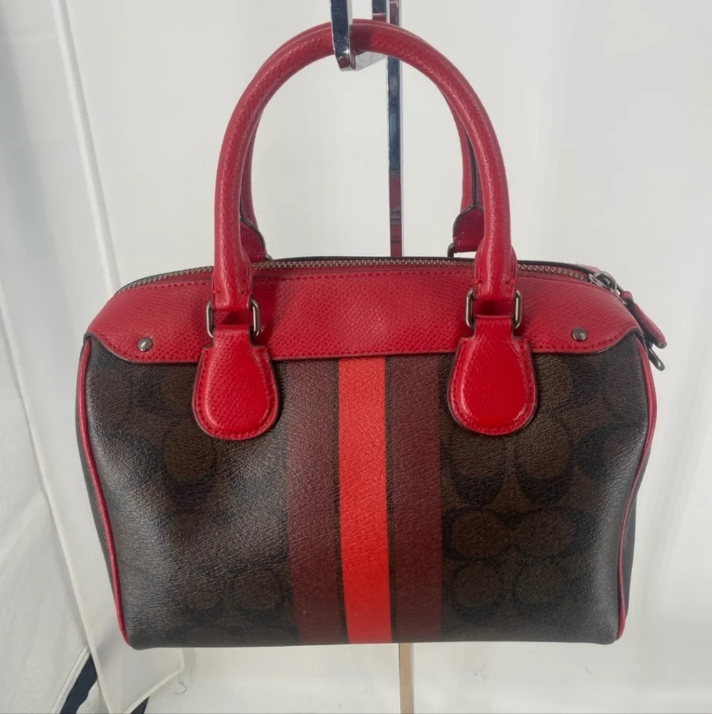 Coach Cherry Signature Small Satchel Bag  *RARE* - Picture 3 of 9